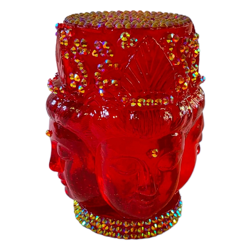 4-sided Buddha incense burner, with 4 containers. Prosperity, Relaxation.